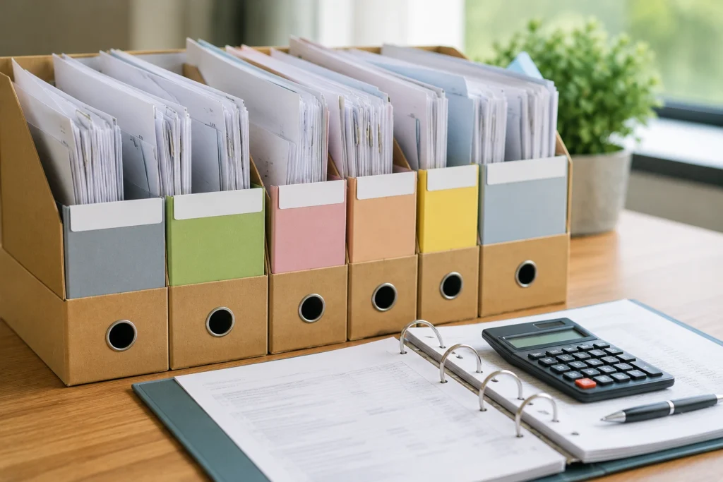Como organizar documentos fiscais por competência mensal