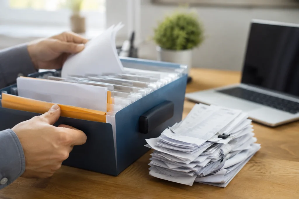 Como organizar documentos fiscais por mês para encontrar tudo mais rápido