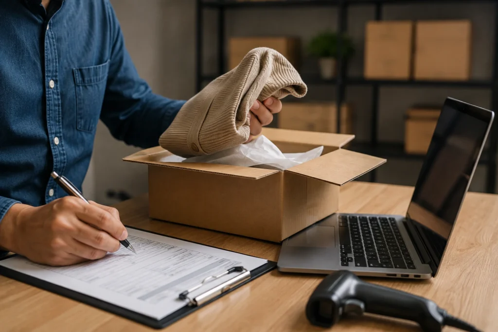Como registrar devoluções de clientes no controle interno