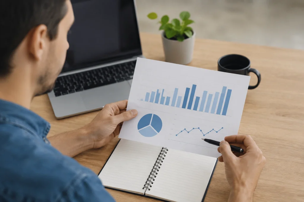 Indicadores simples que ajudam a acompanhar vendas sem criar um painel complexo